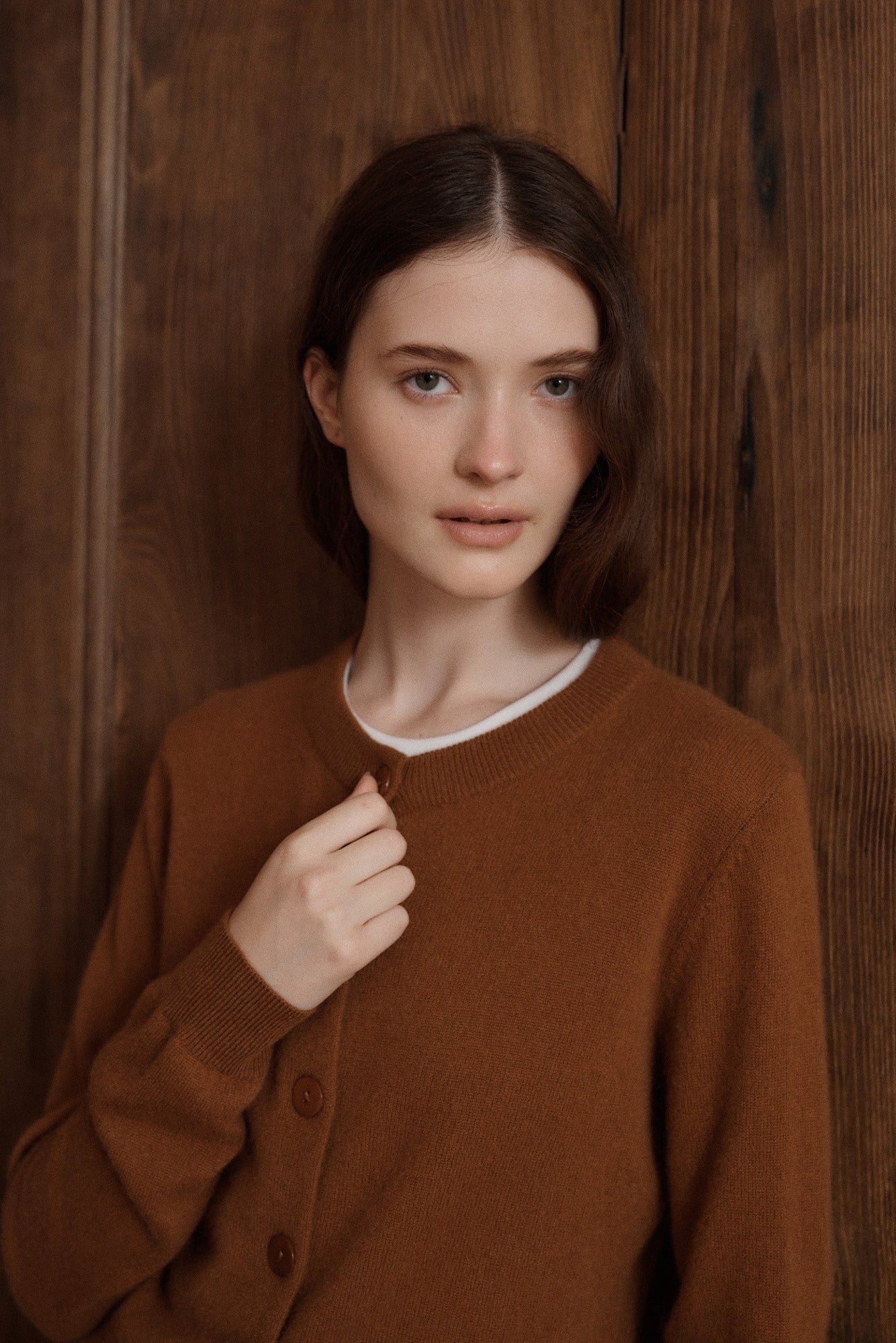 Greta Cashmere Cardigan | Fawn