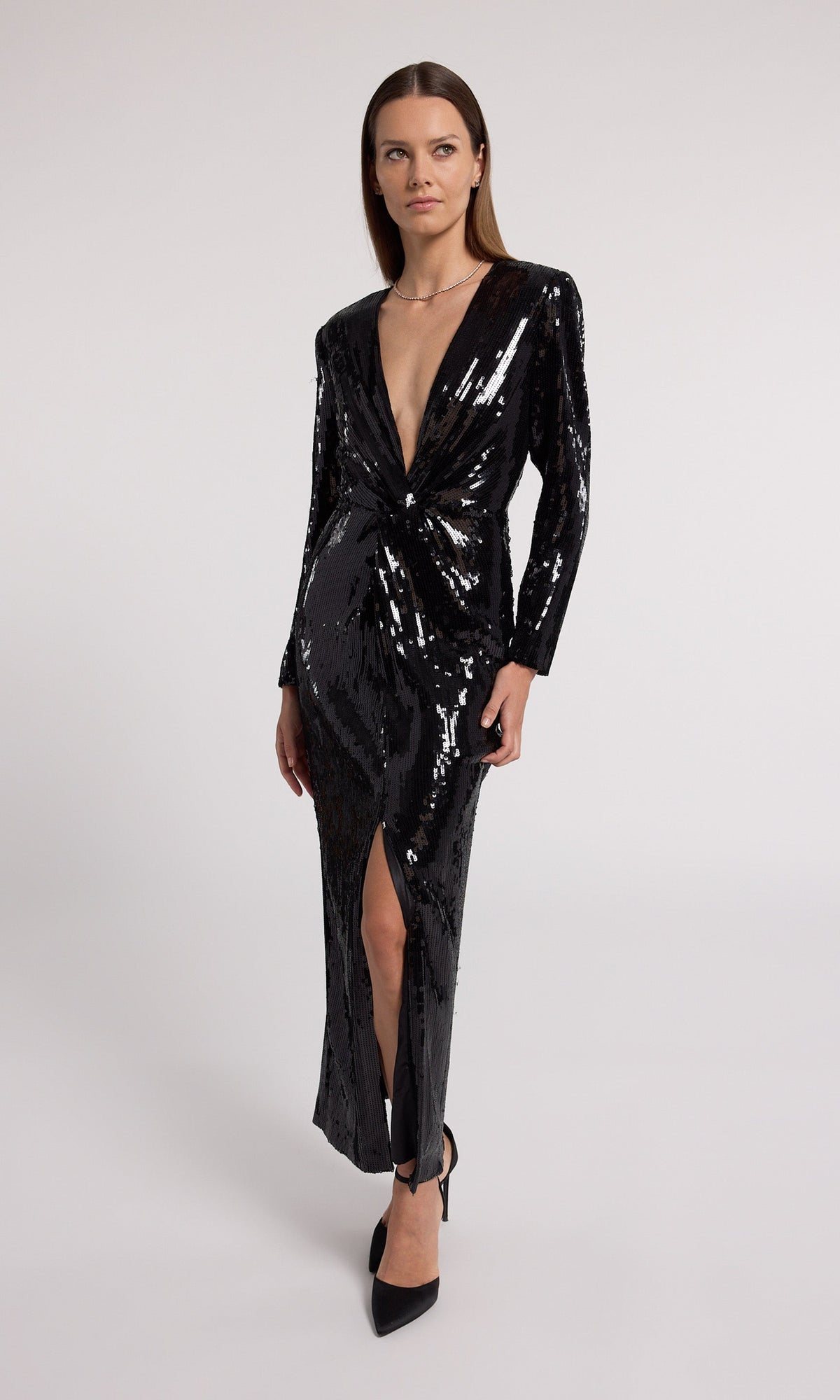 Silvanna Sequin Dress | Black