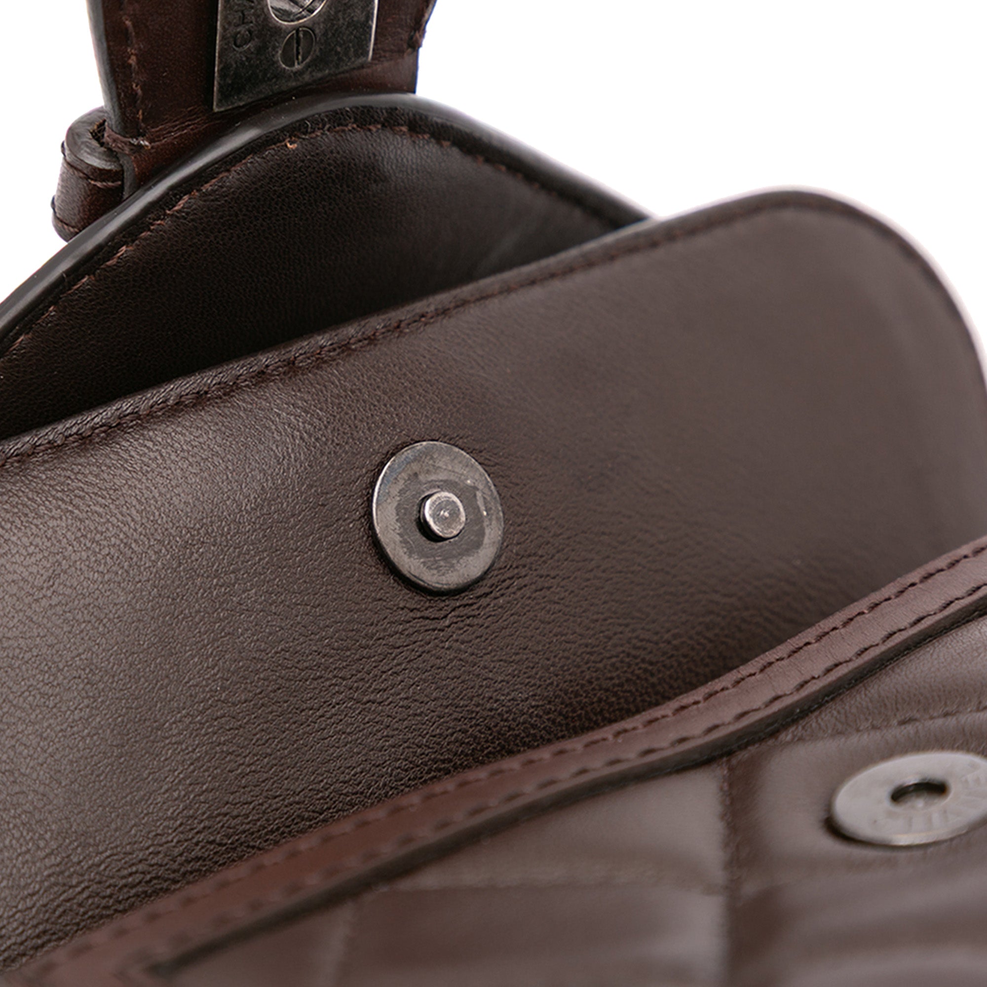 Chanel | Pre-Owned Paris-Salzburg Quilted Lambskin and Pony Hair Saddle Crossbody | Brown/Dark Brown