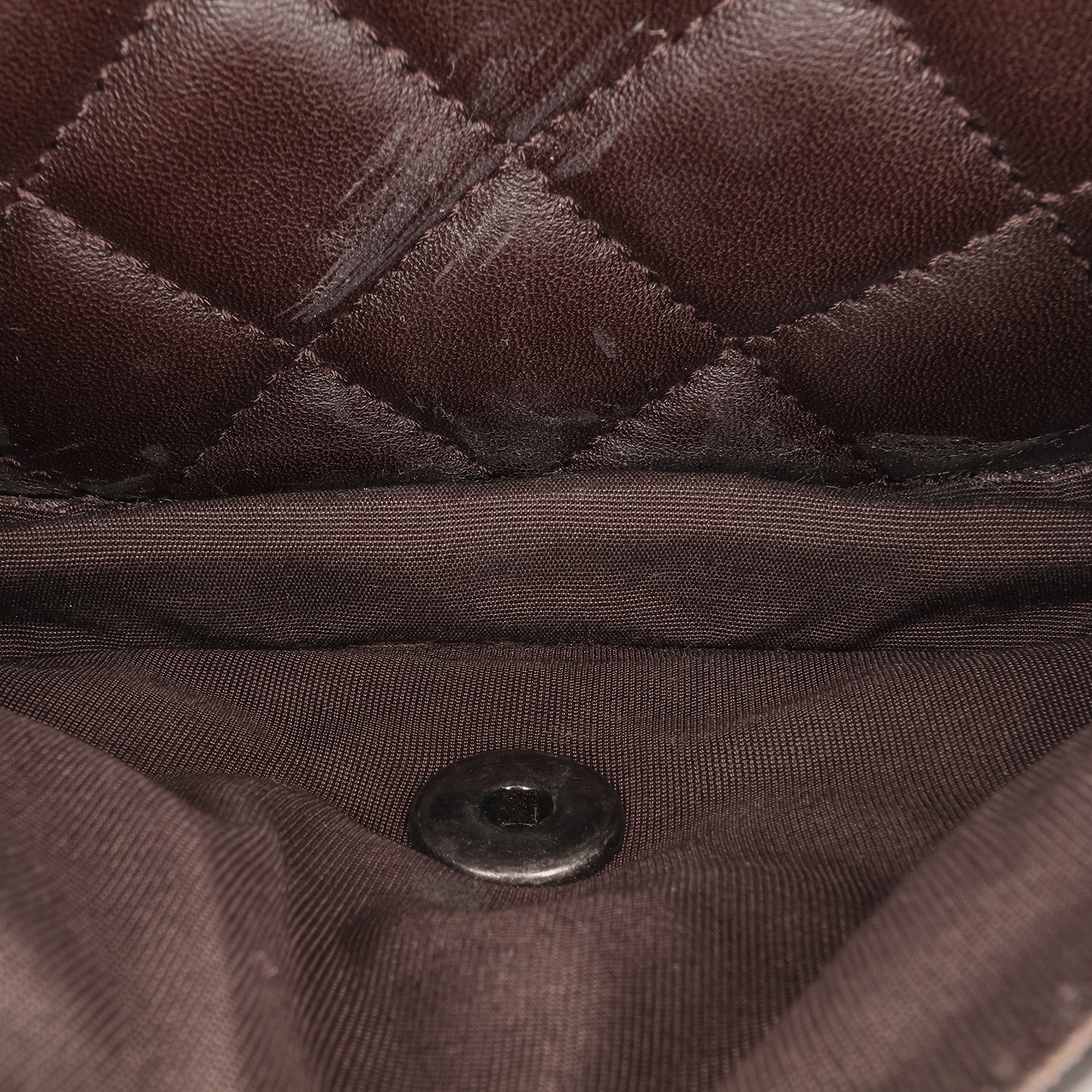 Chanel | Pre-Owned Paris-Salzburg Quilted Lambskin and Pony Hair Saddle Crossbody | Brown/Dark Brown