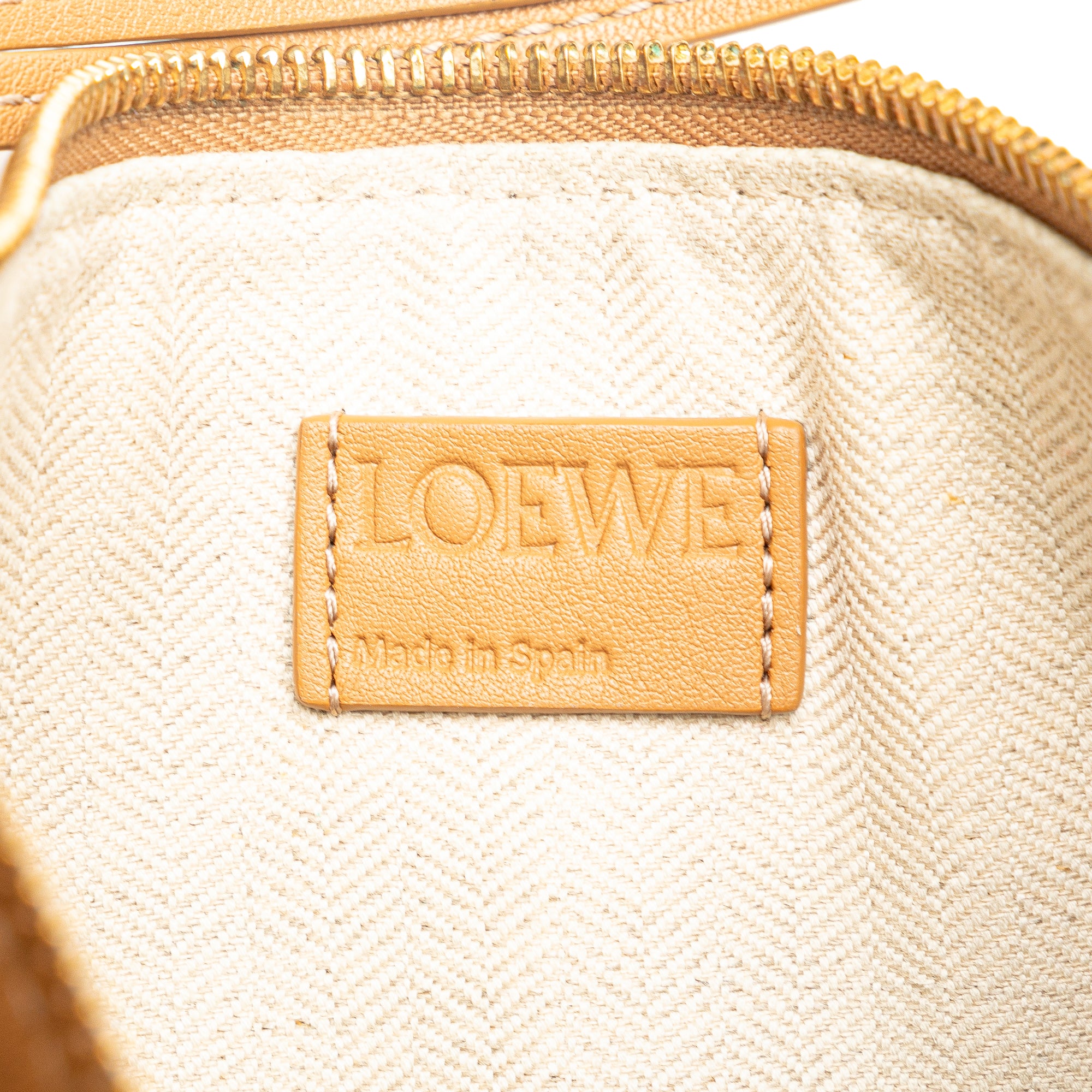 Loewe | Pre-Owned Mini Leather Hammock Hobo | Brown/Light Brown