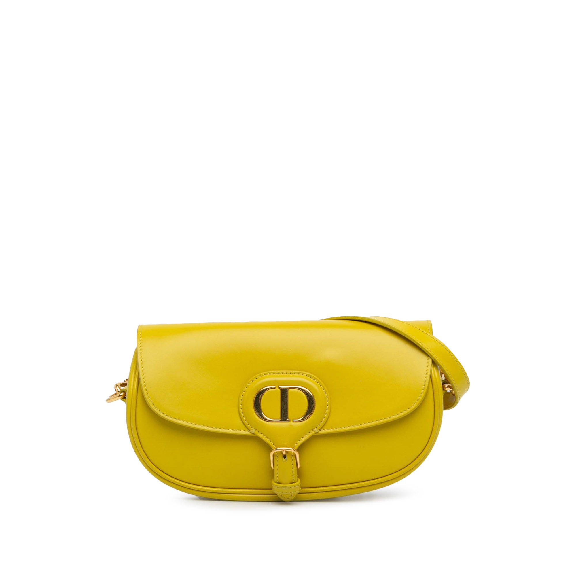 Dior | Pre-Owned Calfskin Bobby East West Crossbody | Yellow