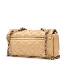Chanel | Pre-Owned Medium Quilted Aged Calfskin Pondichery Flap | Gold