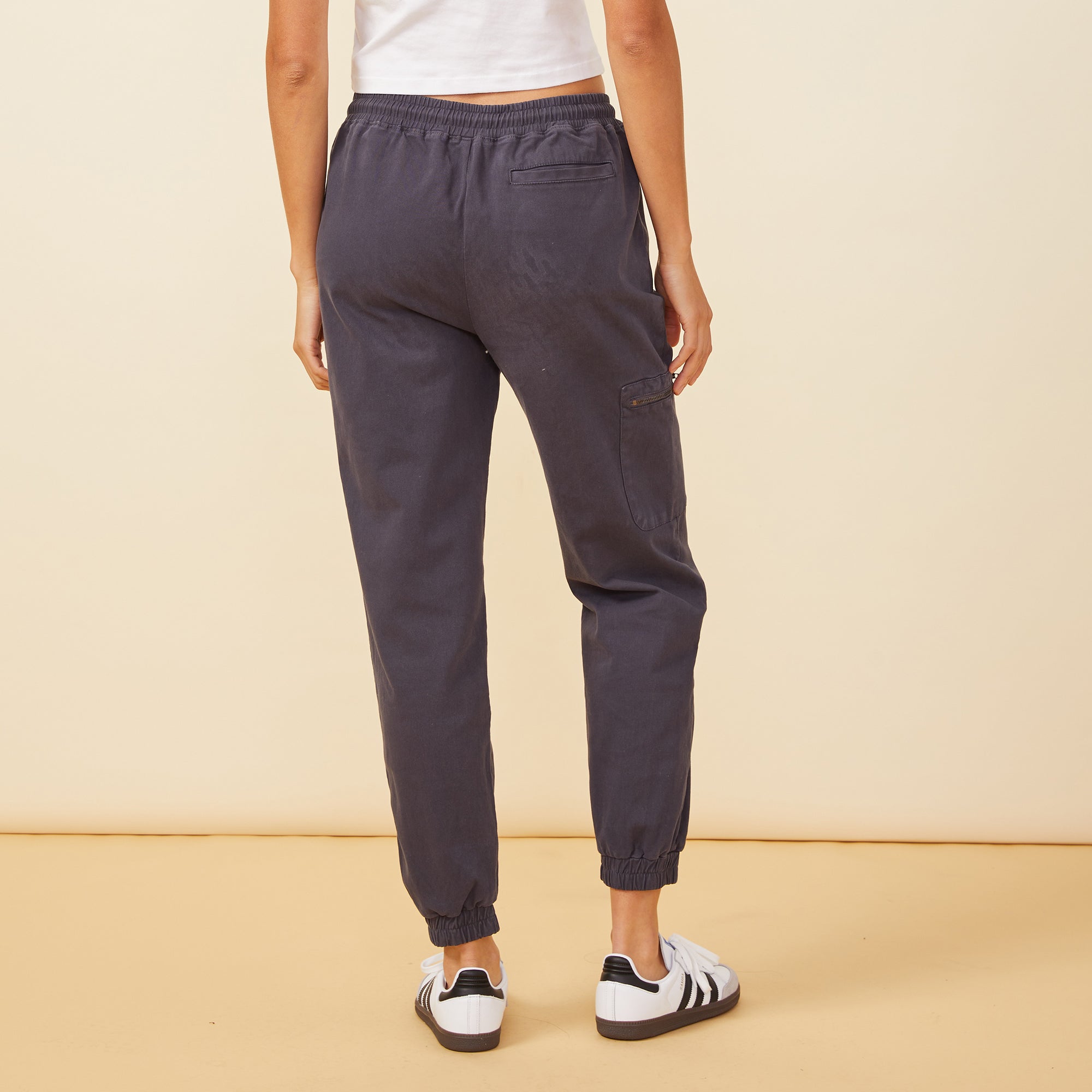 Stretch Twill Moto Pants | Women | Neptune