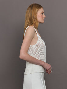 Callum Knit Top | Creme