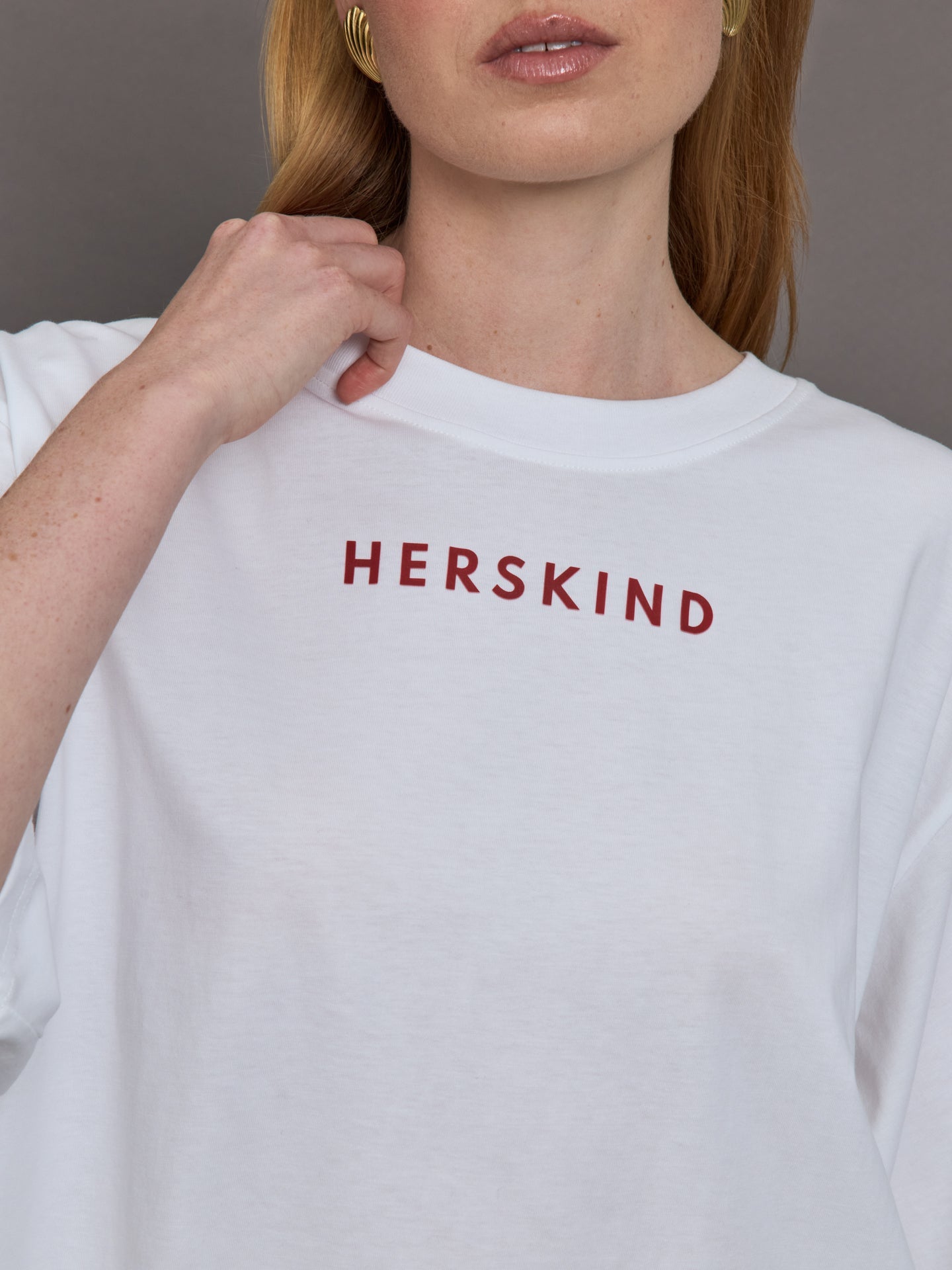 Herskind T-Shirt | White/Red Logo