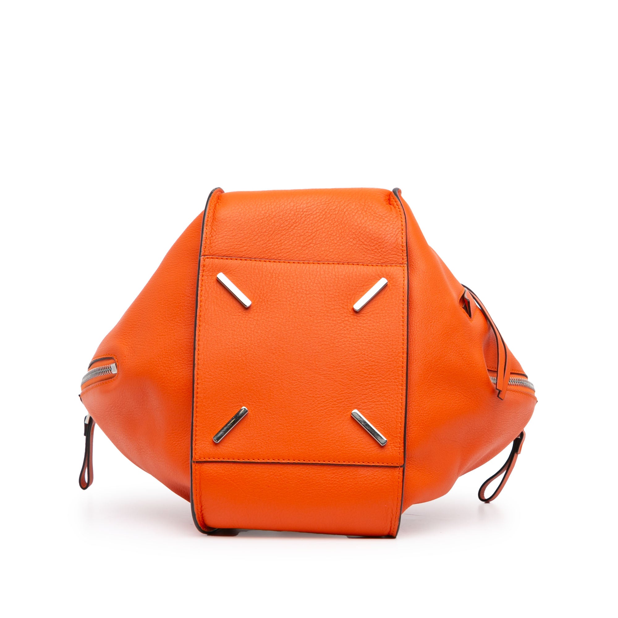 Loewe | Pre-Owned Small Leather Hammock Satchel | Orange