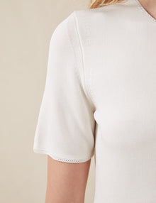 Womens | The Knit Mini Dress | Ivory