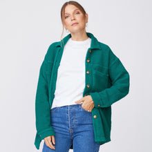 Teddy Fleece Shacket | Women | Galapagos Green