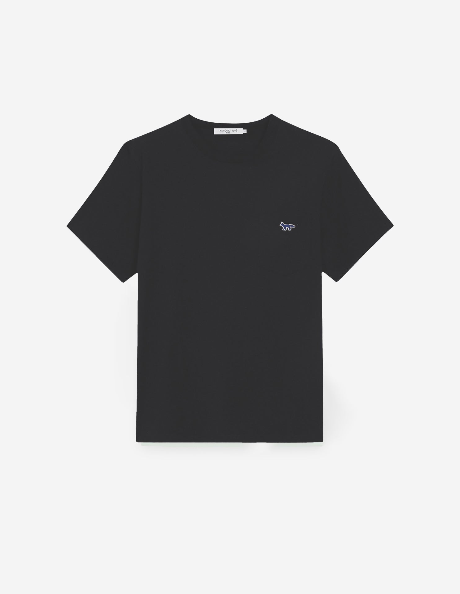 Mens | Navy Fox Patch Classic Pocket Tee-Shirt | Black