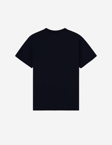 Mens | Navy Fox Patch Classic Pocket Tee-Shirt | Black