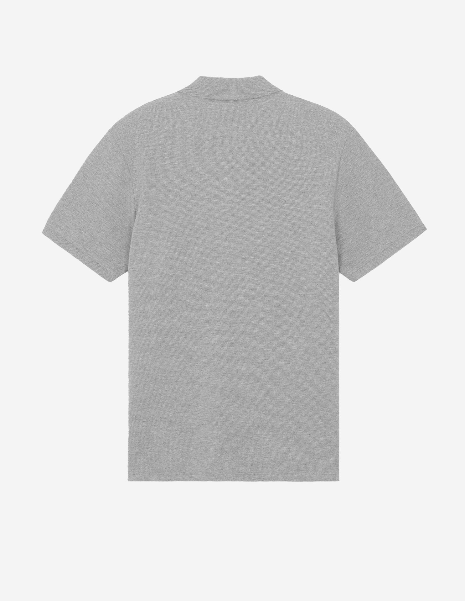 Mens | Navy Fox Patch Classic Polo | Grey Melange