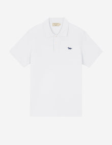 Mens | Navy Fox Patch Classic Polo | White