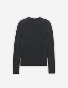 Mens | Baby Fox Patch Cosy Cardigan | Dark Grey Melange