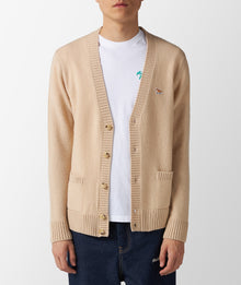 Mens | Baby Fox Patch Cosy Cardigan | Beige