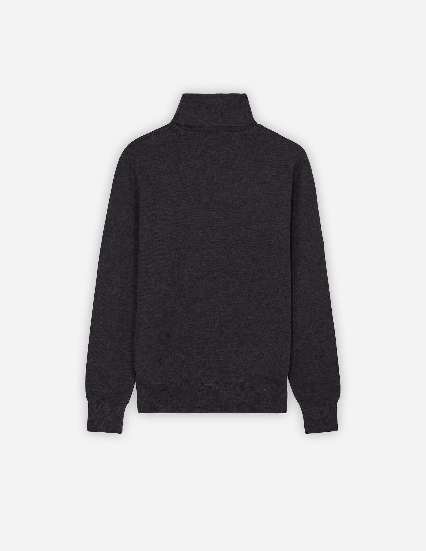 Mens | Baby Fox Patch Cosy R-Neck Pullover | Anthracite Melange