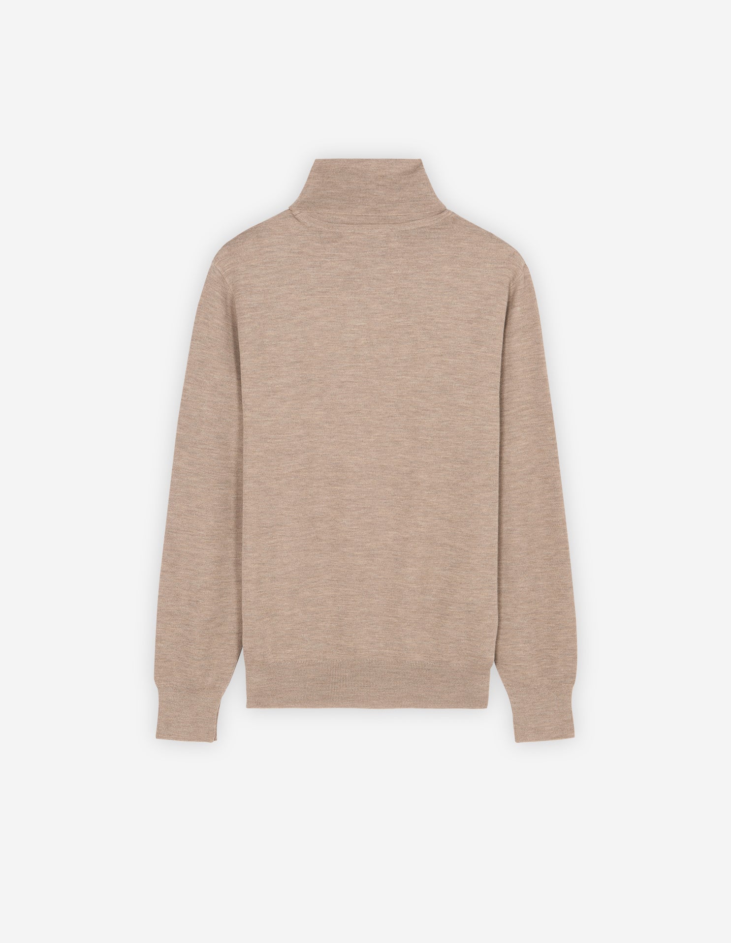 Mens | Baby Fox Patch Cosy R-Neck Pullover | Beige Melange