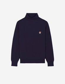 Mens | Baby Fox Patch Cosy R-Neck Pullover | Navy