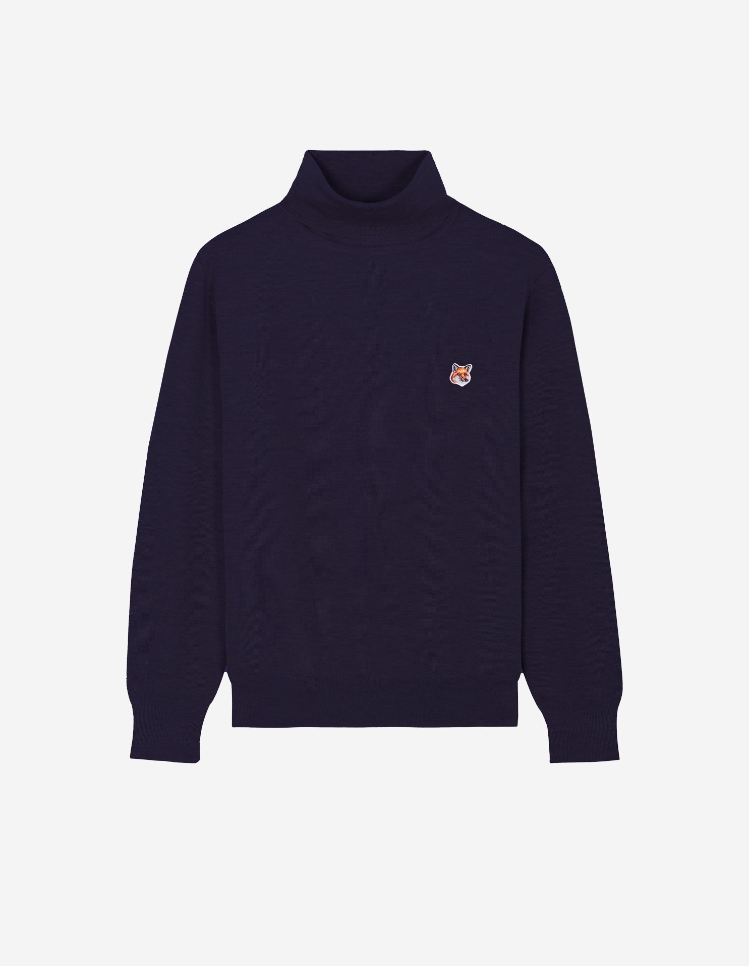 Mens | Baby Fox Patch Cosy R-Neck Pullover | Navy