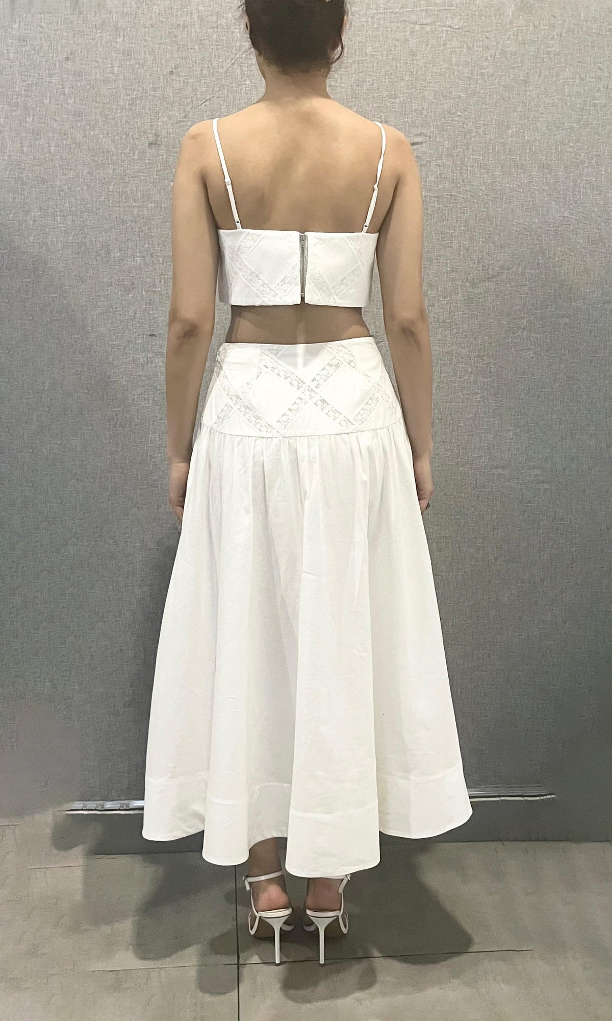 Womens | Dea Cotton Linen Bustier Top | Ivory