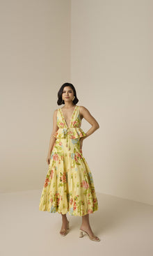 Hemant And Nandita | Dhun Cotton Poplin Peplum Top | Multi