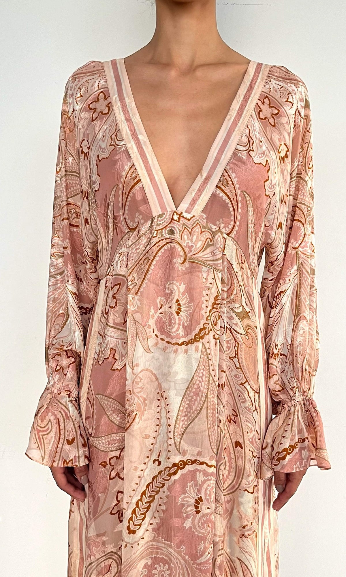 Womens | Fiza Viscose Ggt Dobby Kaftan Without Slip | Peach Pink