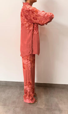 Hemant And Nandita | Inv Viscose Crepe Pant | Vine Floral