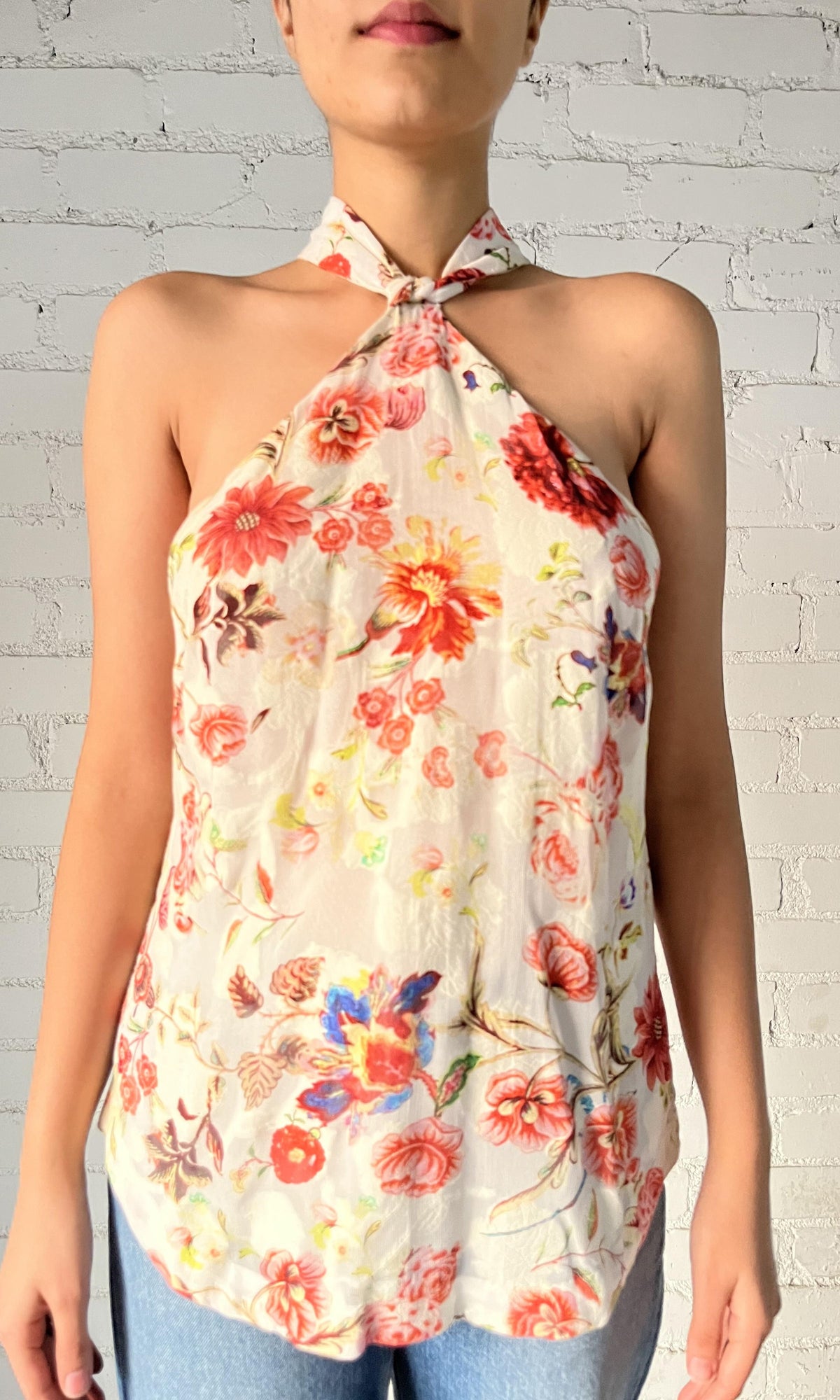 Hemant And Nandita | Inv Viscose Jacquard Top | Multi
