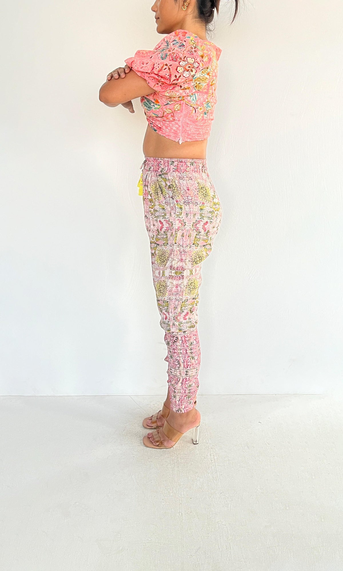 Womens | Inv Cotton Schiffli Top | Pink