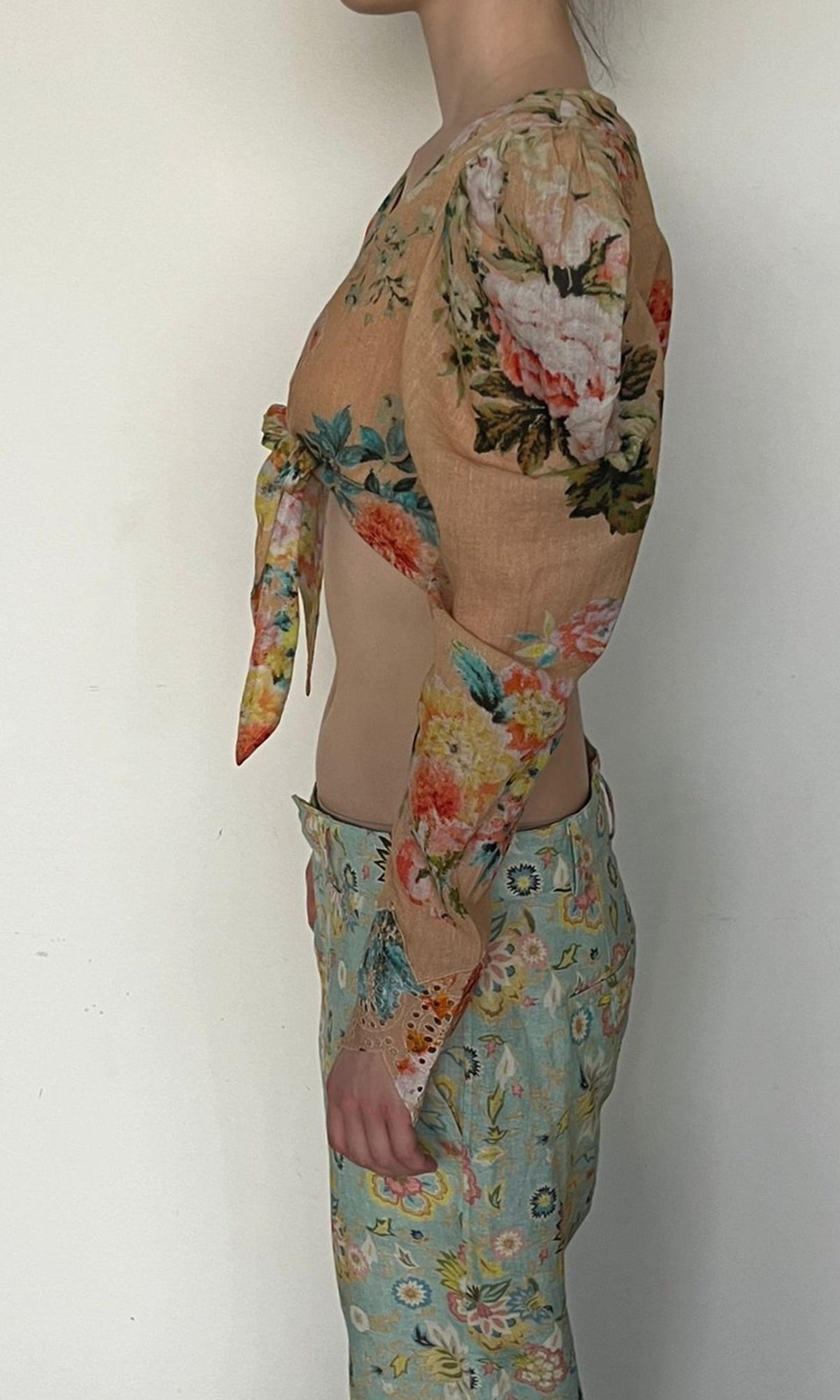 Womens | Jolie Cotton Gauze Top | Soft Nude