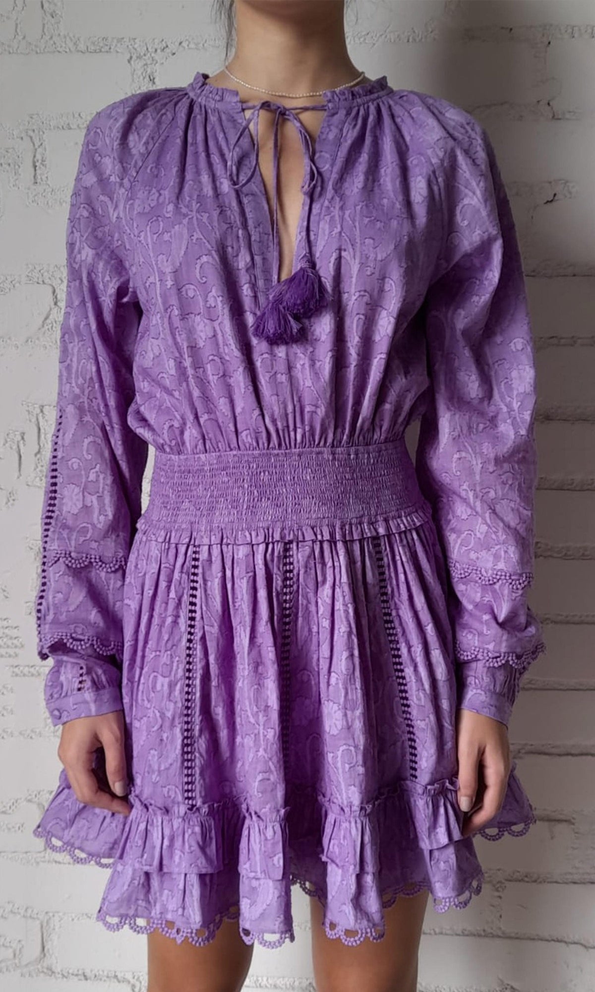 Womens | Mavi Viscose Short Dress | Purple