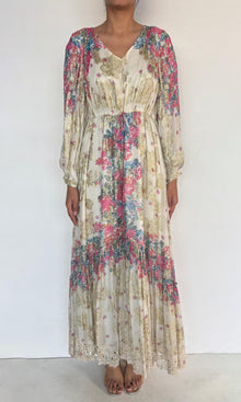 Hemant And Nandita | Mila Viscose Kaftan | White Multi