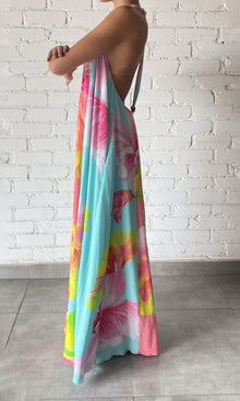 Hemant And Nandita | Mina Crinkle Rayon Long Dress | Multi
