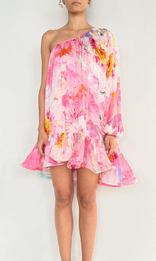 Womens | Mina Viscose Short Dress | Pink
