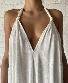 Womens | Nera Viscose Long Dress | White