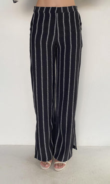 Womens | Rekh Viscose Heavy Crepe Pants With Slit | Black