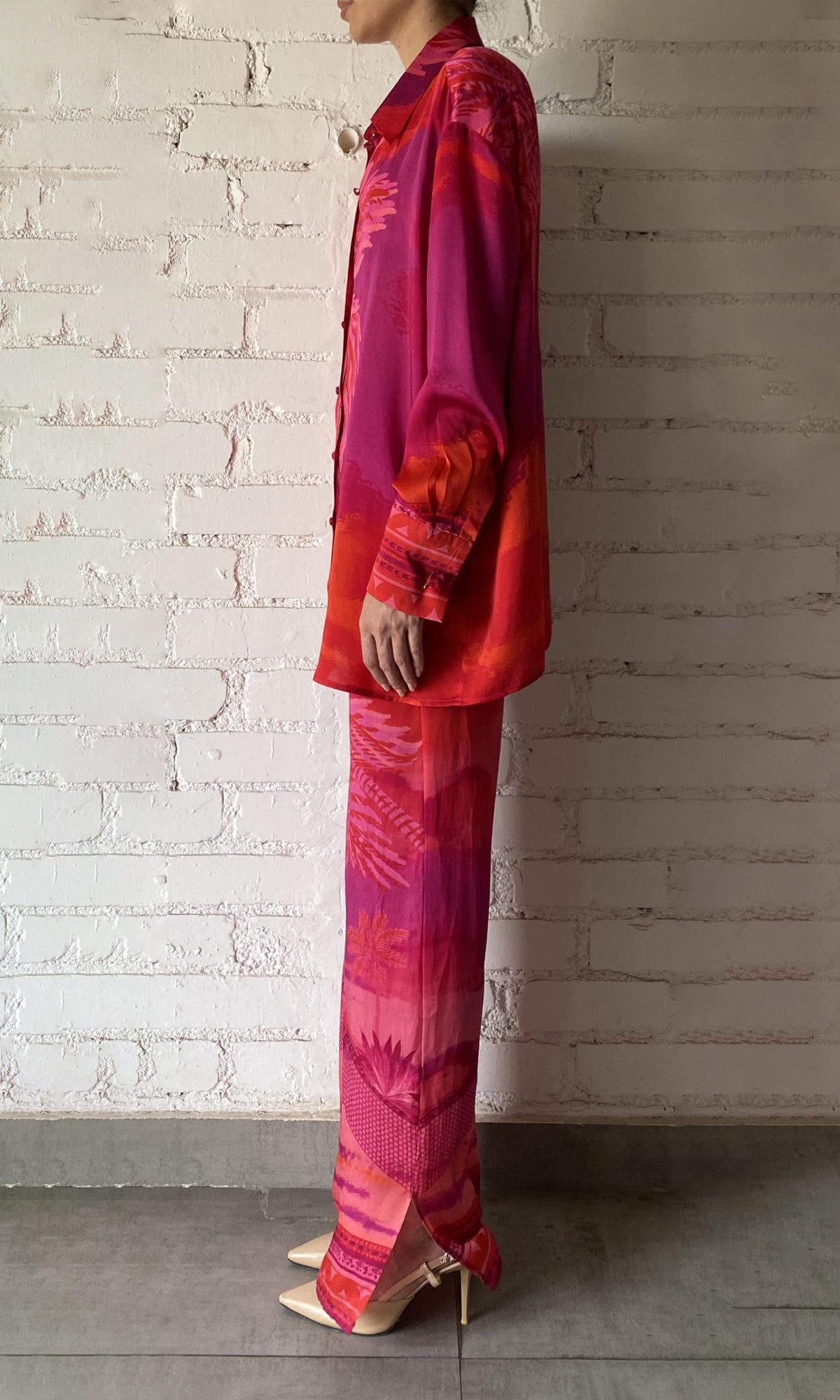 Womens | Soma Polyester Pants | Red Multi