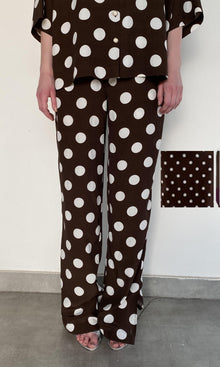 Hemant And Nandita | Tira Viscose Crepe Pant | Brown White