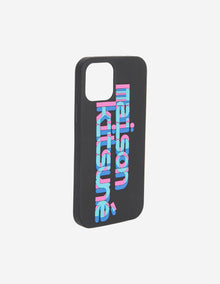 Unisex | Maison Kitsune | Muirmcneil Silicone iPhone Case | Black