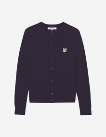 Womens | Fox Head Patch Adjusted R-Neck Cardigan | Navy