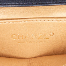 Chanel | Pre-Owned Small Lambskin Chic Pearls Flap | Blue/Navy