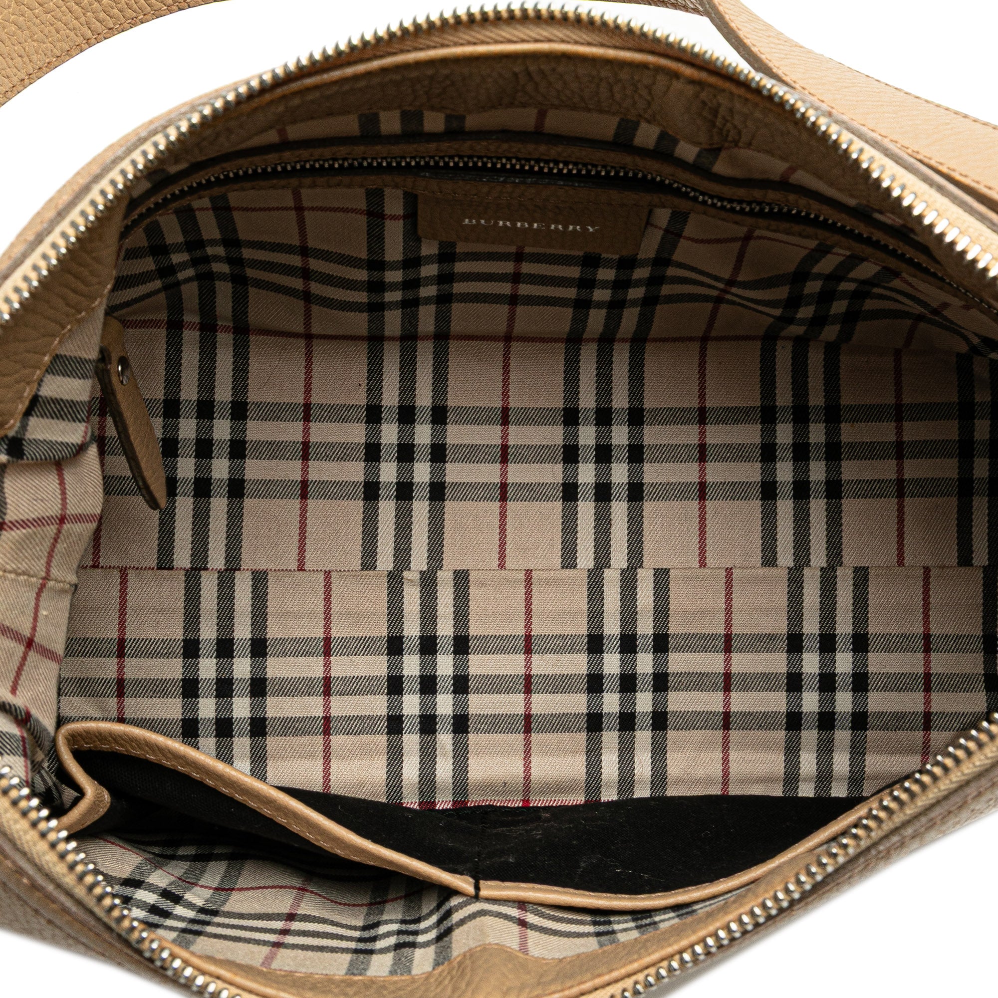 Burberry | Pre-Owned Leather Shoulder Bag | Brown/Beige