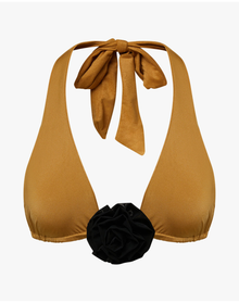 Halter Bikini Top | Suede