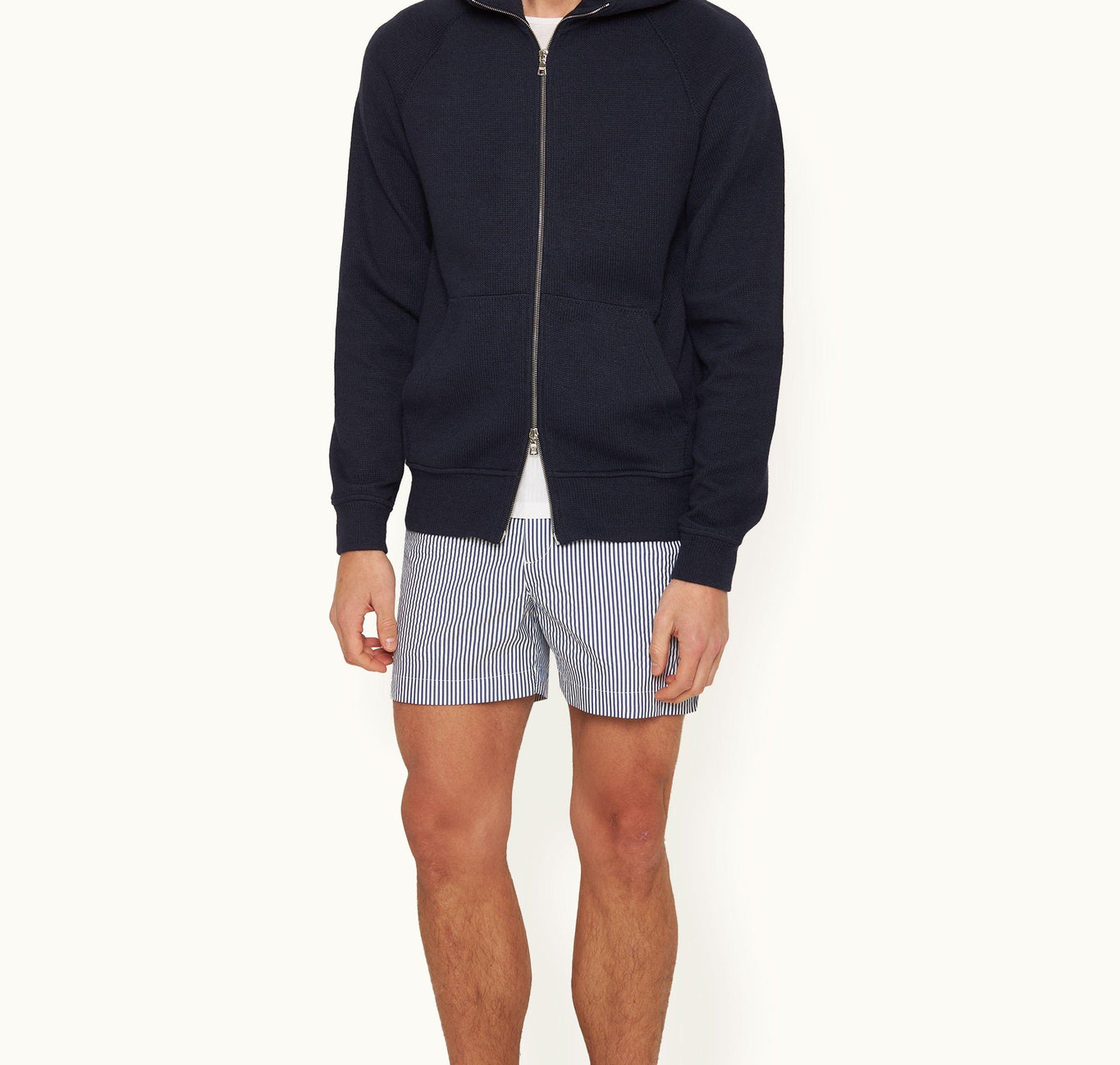 Harper Relaxed Fit Double-Faced Hooded Sweatshirt | Night Iris