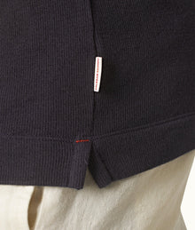 Harrison Cashmere Classic Fit Long-Sleeve Modal-Cashmere T-Shirt | Night Iris