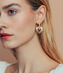 Heart Huggie Charms | Gold