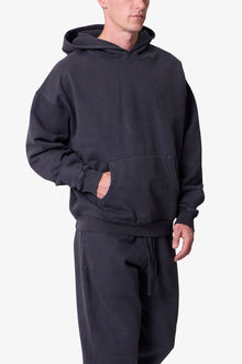 Heavy Basic Hoodie | Washed Black