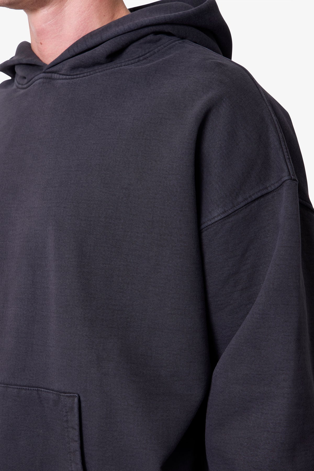 Heavy Basic Hoodie | Washed Black