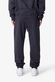 Heavy Basic Sweatpants | Washed Black