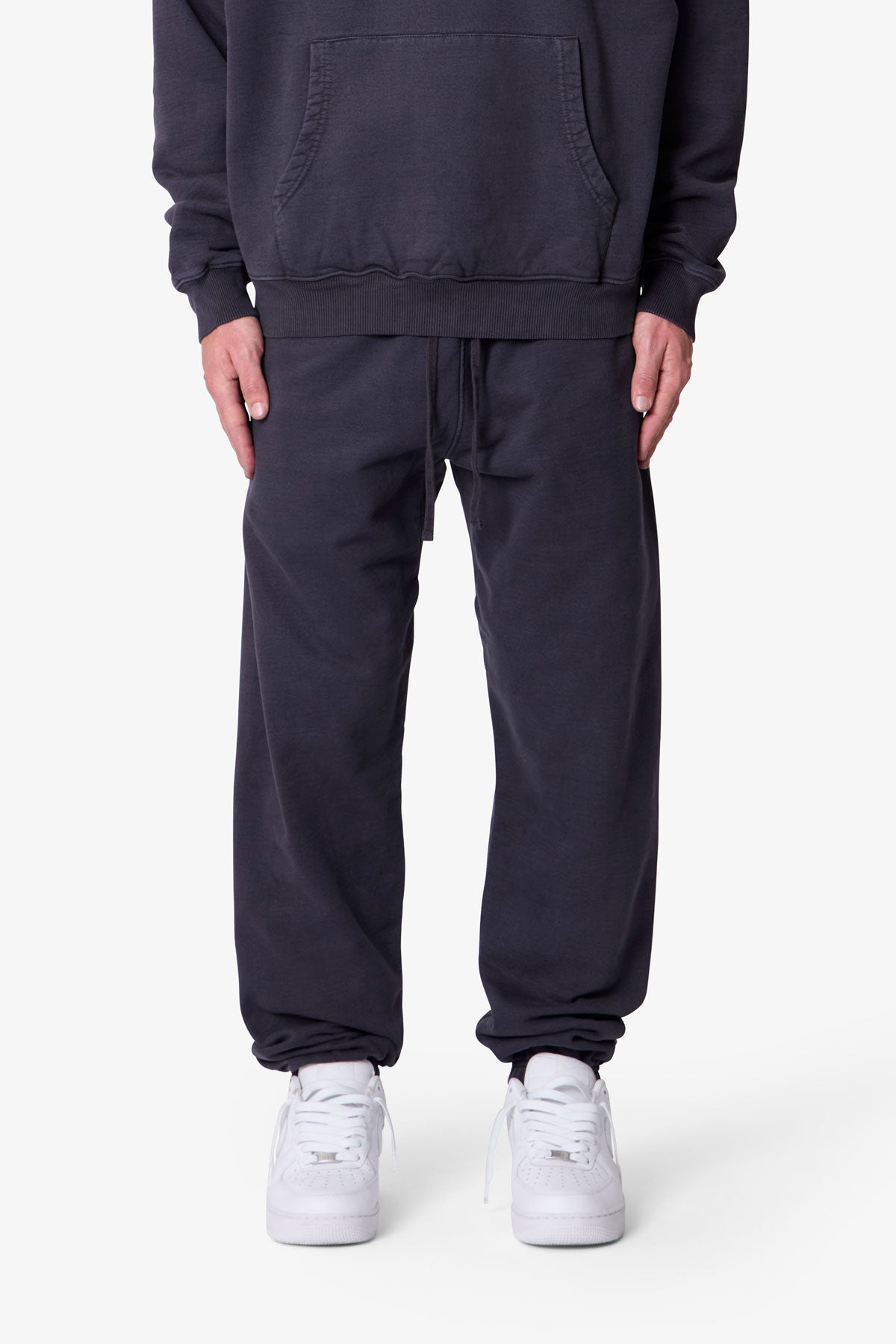 Heavy Basic Sweatpants | Washed Black
